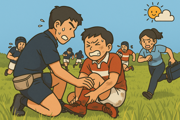 夏のラグビーと筋肉のトラブル！熱中症と筋痙攣の関係サムネイル
